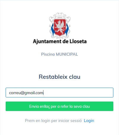 Formulari enviar enllaç